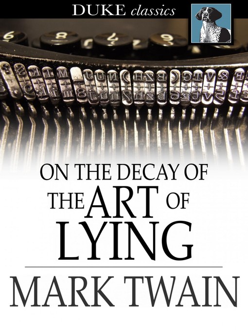 תמונה של  On the Decay of the Art of Lying